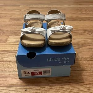 Toddler girl white sandals